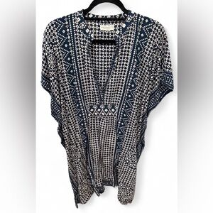 INDIAN COLLECTION - women’s blue and white swim cover up